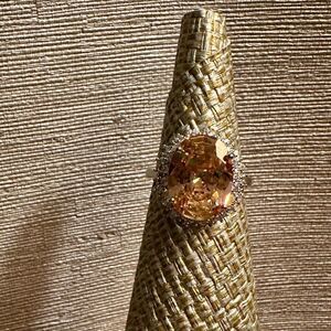 💗💗NEW!! 11CT ROUND MORGANITE RING